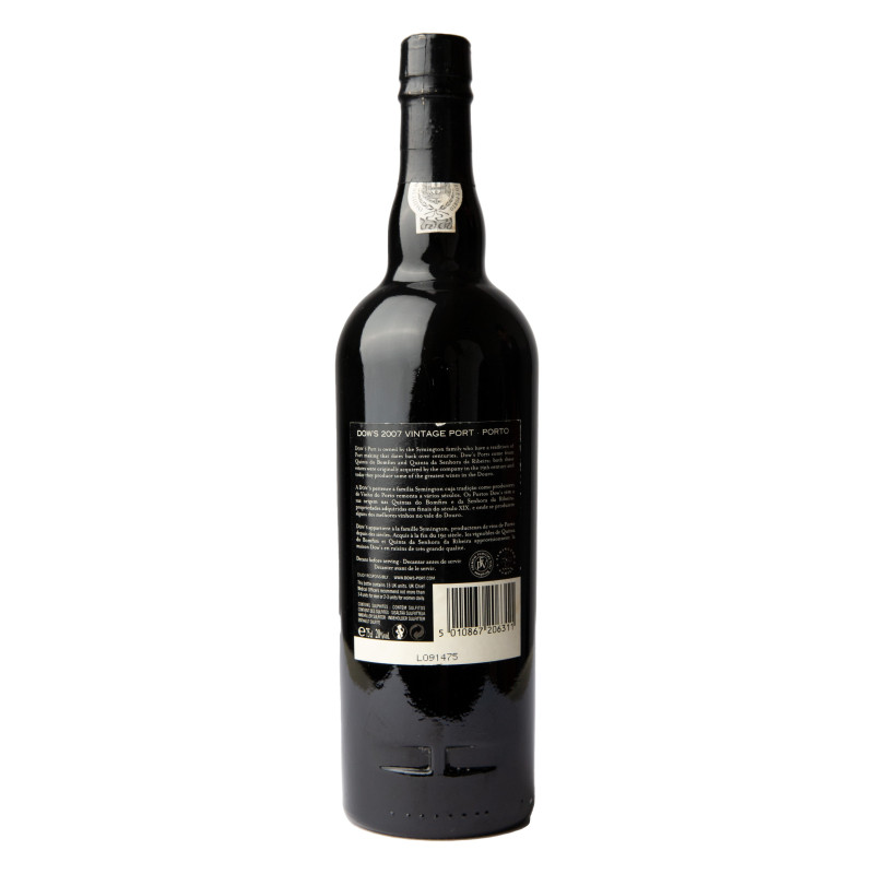 DOW'S PORTO VINTAGE 2007 750 ML | Dow'S | Garrafeira Genuína - Genuinamente apaixonados pelo Vinho