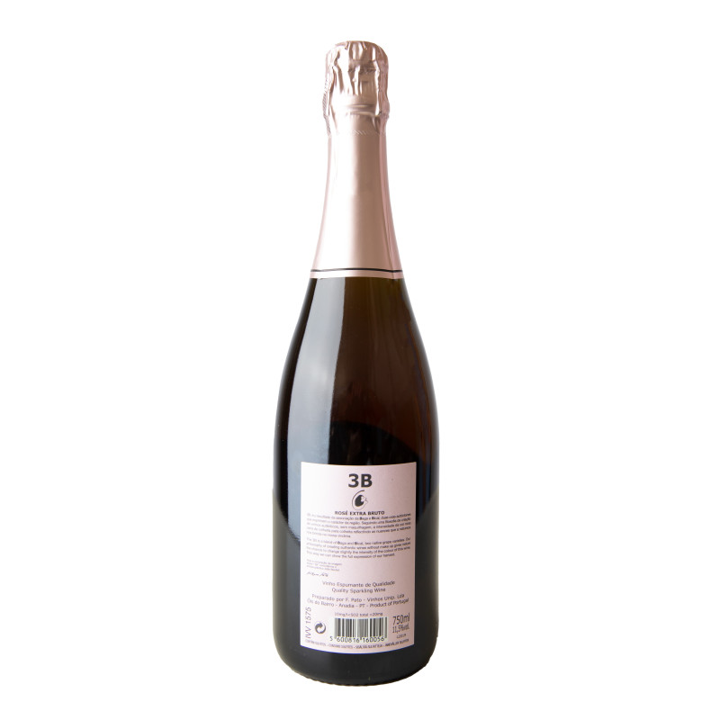 FILIPA PATO 3B ROSÉ BRUT NATURE 750 ML | FILIPA PATO | Garrafeira Genuína - Genuinamente apaixonados pelo Vinho
