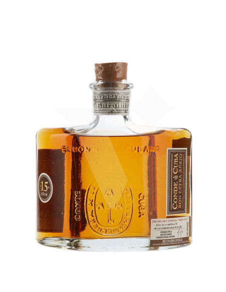 RUM CONDE DE CUBA 15 ANOS EXTRA ANEJO EDIÇÃO MUITO LIMITADA MEDIA LUNA 700 ML |  | Garrafeira Genuína - Genuinamente apaixonados pelo Vinho