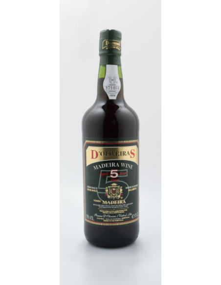 MADEIRA D'OLIVEIRA 5 ANOS MEIO SECO 750 ML | D'Oliveiras | Garrafeira Genuína - Genuinamente apaixonados pelo Vinho