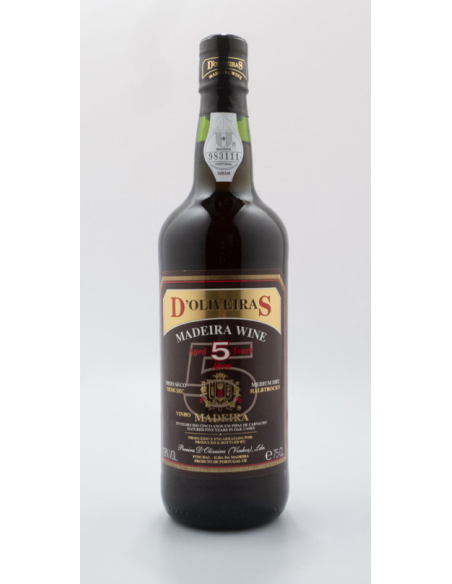 MADEIRA D'OLIVEIRA 5 YEARS MEDIUM DRY | D'Oliveiras | Garrafeira Genuína - Genuinamente apaixonados pelo Vinho