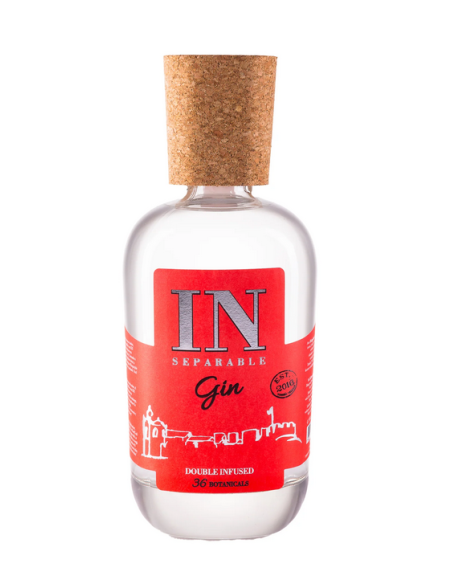 GIN INSEPARABLE DUPLA INFUSÃO 36 BOTÂNICOS 700 ML | GIN INSEPERABLE | Garrafeira Genuína - Genuinamente apaixonados pelo Vinho