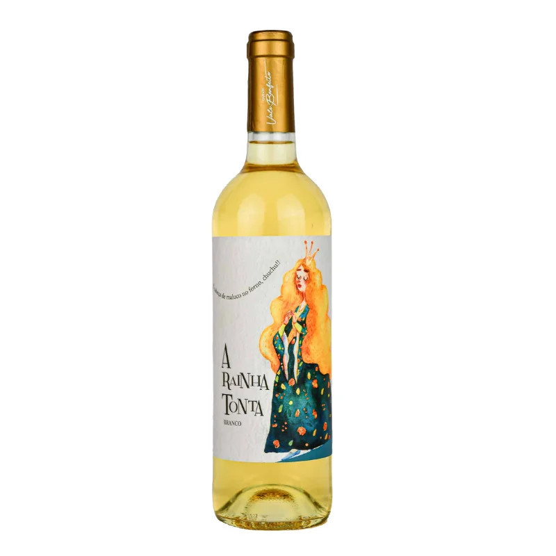 A RAINHA TONTA - VINHO BRANCO SECO 750 ML | QUINTA VALE BENFEITO | Garrafeira Genuína - Genuinamente apaixonados pelo Vinho