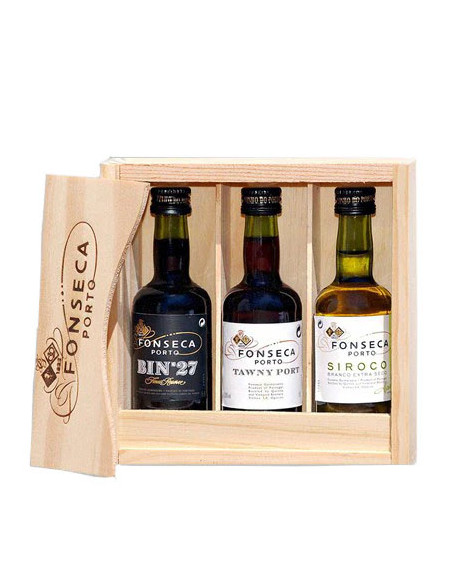 CONJUNTO MINIATURAS PORTO FONSECA C/ 3 UNI | FONSECA | Garrafeira Genuína - Genuinamente apaixonados pelo Vinho