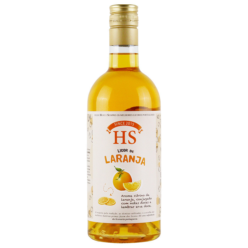 LICOR LARANJA HS 700 ML | LICOR HS | Garrafeira Genuína - Genuinamente apaixonados pelo Vinho