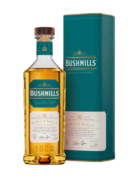 BUSHMILLS 10 ANOS SINGLE MALT 700 ML |  | Garrafeira Genuína - Genuinamente apaixonados pelo Vinho