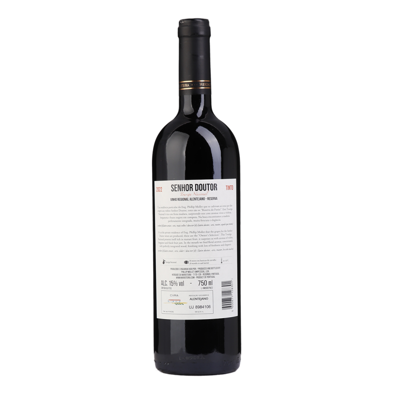 SENHOR DOUTOR TOURIGA NACIONAL RESERVA 2022 750 ML | HERDADE DA MAROTEIRA | Garrafeira Genuína - Genuinamente apaixonados pelo Vinho