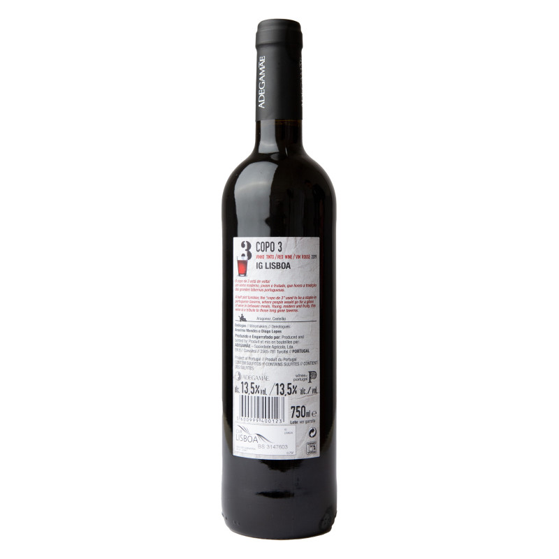 COPO 3 TINTO 2019 750 ML |  | Garrafeira Genuína - Genuinamente apaixonados pelo Vinho