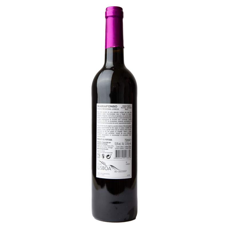MARIA AFONSO TINTO 2021 750 ML | Adega de Dois Portos | Garrafeira Genuína - Genuinamente apaixonados pelo Vinho