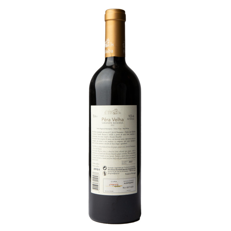 PÊRA VELHA GRANDE RESERVA TINTO 2015 750 ML | Pêra-Grave | Garrafeira Genuína - Genuinamente apaixonados pelo Vinho